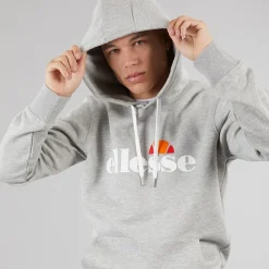 Discount Ellesse Herre Morristown Hættetrøje Light Grey Marl Grå