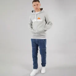 Discount Ellesse Herre Morristown Hættetrøje Light Grey Marl Grå