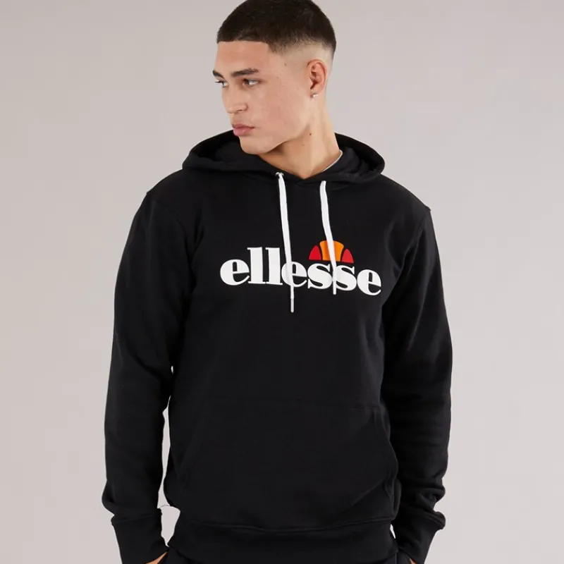 Online Ellesse Herre Morristown Hættetrøje Sort