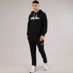 Online Ellesse Herre Morristown Hættetrøje Sort