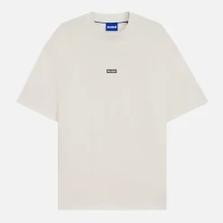 Best HUGO Herre Nalono T-shirt Open White