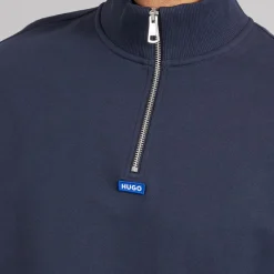 Best HUGO Herre Neeler Half Zip Sweatshirt Navy