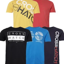 Hot Crosshatch Herre Nero T-shirts Flerfarvet