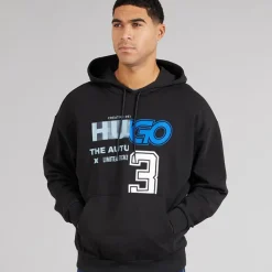 Sale HUGO Herre Nesidi Sweatshirt Sort