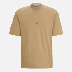 Clearance HUGO Herre Nieros T-shirt Gold Lysebrun