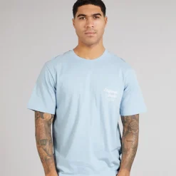 JACK & JONES Herre Norrebro Typo T-shirt Skyway Lyseblå