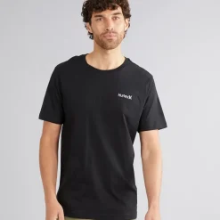 New Hurley Herre O & O Grafik T-shirt Sort