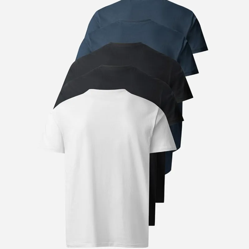 Online MCS Herre Ohio Fem Pak T-shirts Mørk Safir/Mørk Safir/Skoæske/Skoæske/Hvid Darksap/Darksap/Taps/Taps/Whi Flerfarvet