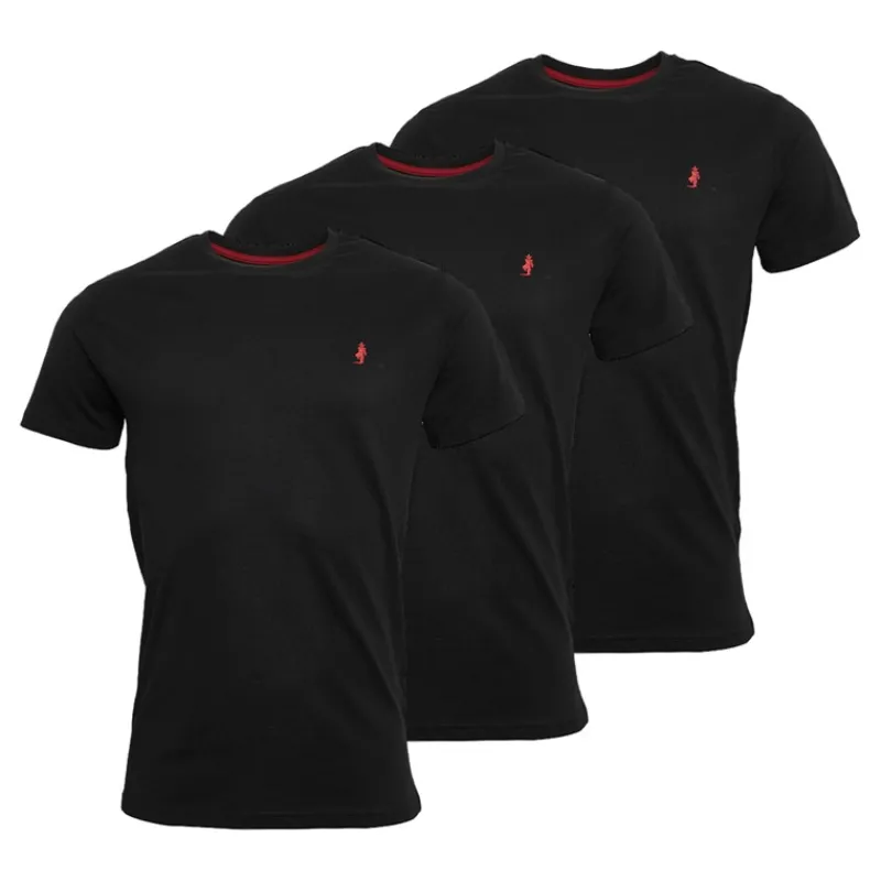 Outlet MCS Herre Ohio 3-pak T-shirts Tapshoe/Tapshoe/Tapshoe Sort