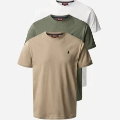 Best MCS Herre Ohio Tre Pak T Shirts Beetle/Silver Mink/White Beetle/Silvermink/Hvid