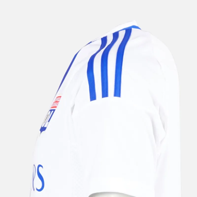 Discount adidas Herre OL Olympique Lyon 24/25 Hjemme Trøje Hvid