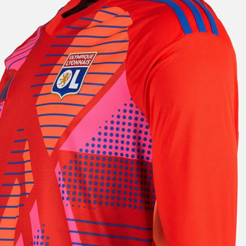 Outlet adidas Herre OL Olympique Lyon 24/25 Målmands Trøje Langærmet Rød