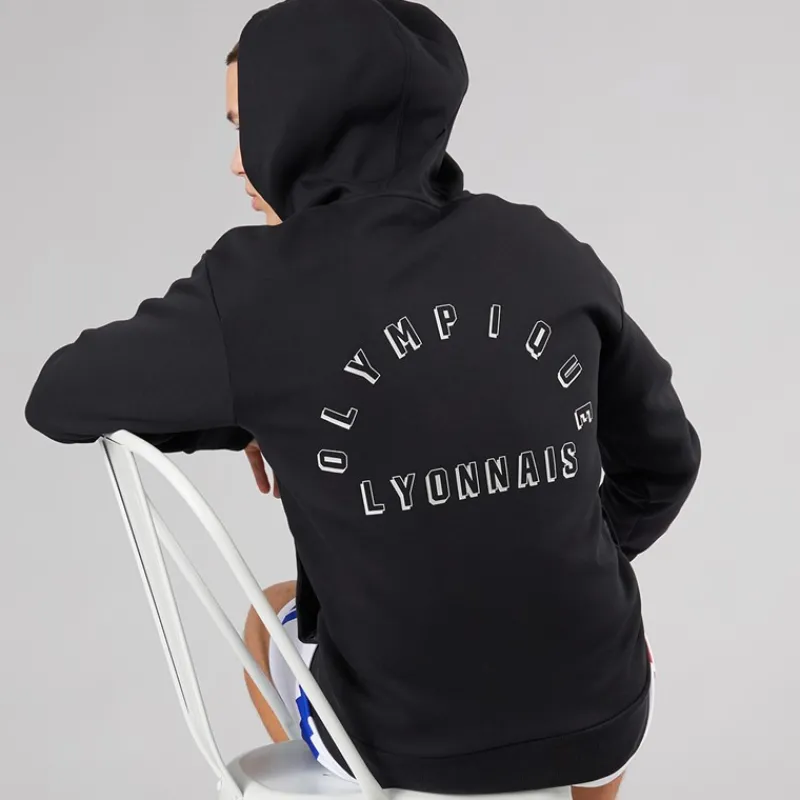 Discount adidas Herre OL Olympique Lyon Anthem Jakke Sort