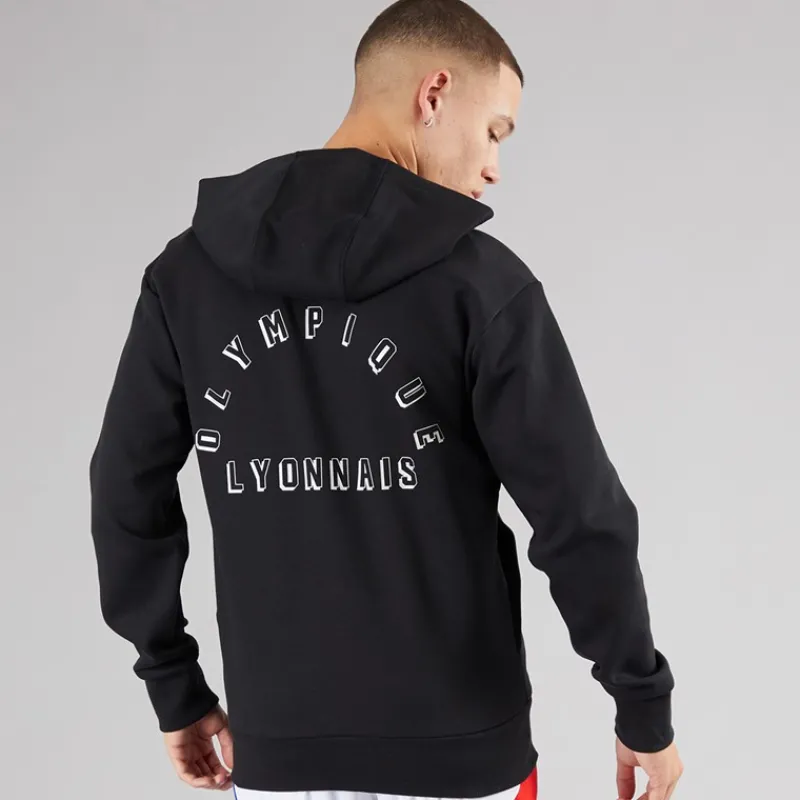 Discount adidas Herre OL Olympique Lyon Anthem Jakke Sort
