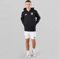 Discount adidas Herre OL Olympique Lyon Anthem Jakke Sort