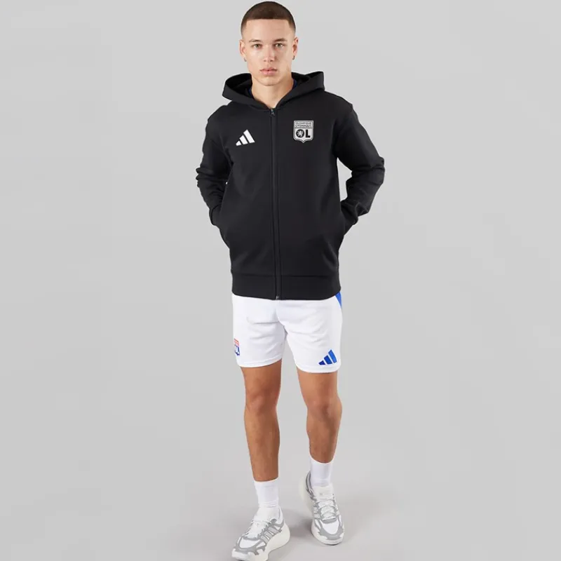 Discount adidas Herre OL Olympique Lyon Anthem Jakke Sort