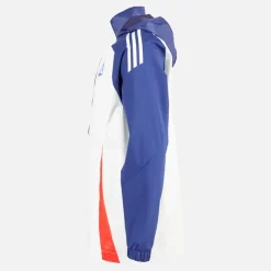 Sale adidas Herre OL Olympique Lyon All Weather Jakke White Tint/Midnight Indigo/Bright Red