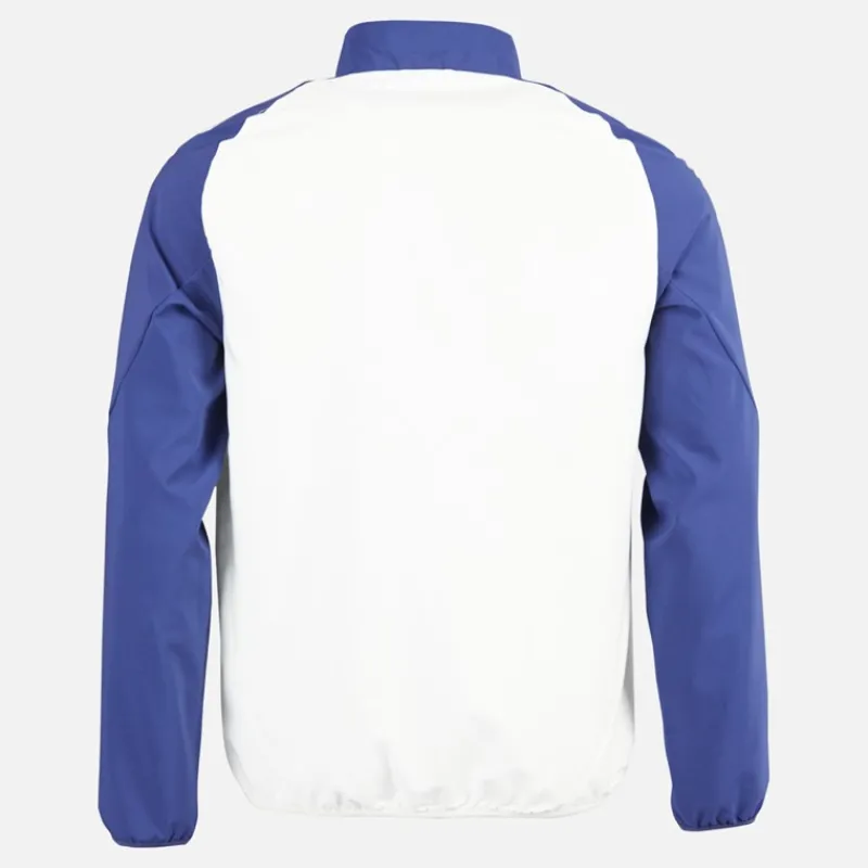 Outlet adidas Herre OL Olympique Lyon Præsentationsjakke White Tint/Midnight Indigo/Bright Red