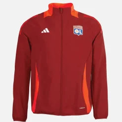 Online adidas Herre OL Olympique Lyon Præsentationsjakke Team Power Red 2