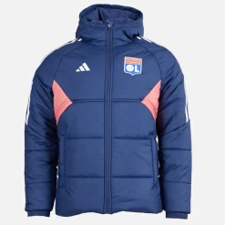 Clearance adidas Herre OL Olympique Lyon Vinterjakke Tech Indigo/Hazy Rose