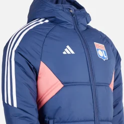 Clearance adidas Herre OL Olympique Lyon Vinterjakke Tech Indigo/​Hazy Rose