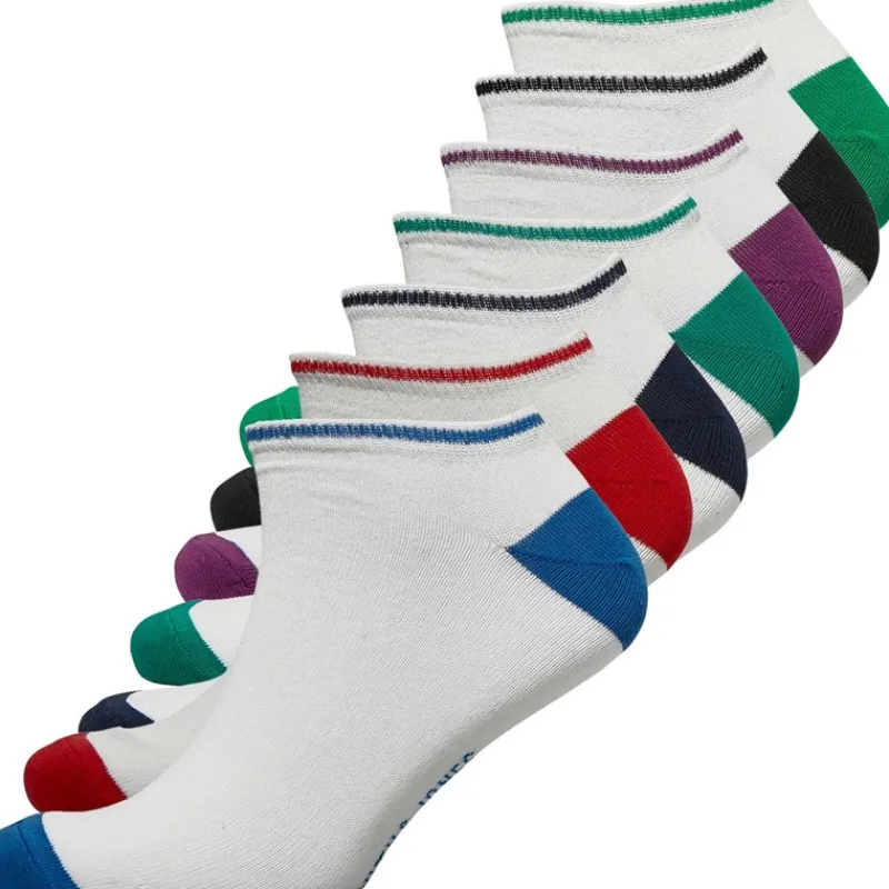 Hot Smith And Jones Herre Osric Seven Pack Trainer Liner Trænings sokker Hvid