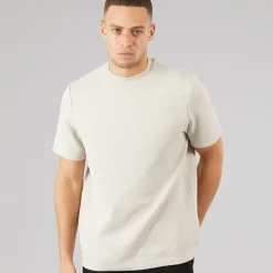 Brave Soul Herre Oversized Fit Standall T-Shirt Lys Taupe