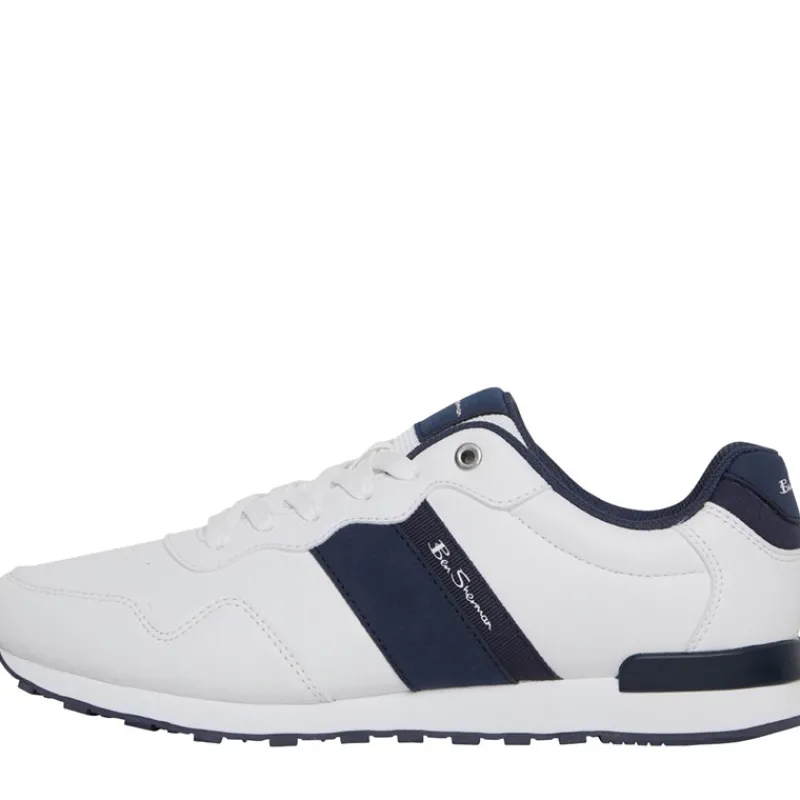 Best Ben Sherman Herre Owen Retro Sneakers Hvid