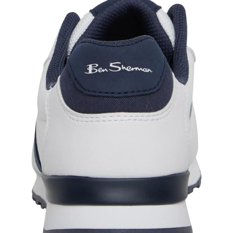Best Ben Sherman Herre Owen Retro Sneakers Hvid