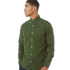 Sale JACK & JONES Herre Oxford Langærmet shirts Mørk Grøn Mørkegrøn