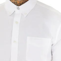 Sale Ben Sherman Herre Oxford Langærmet shirts Hvid