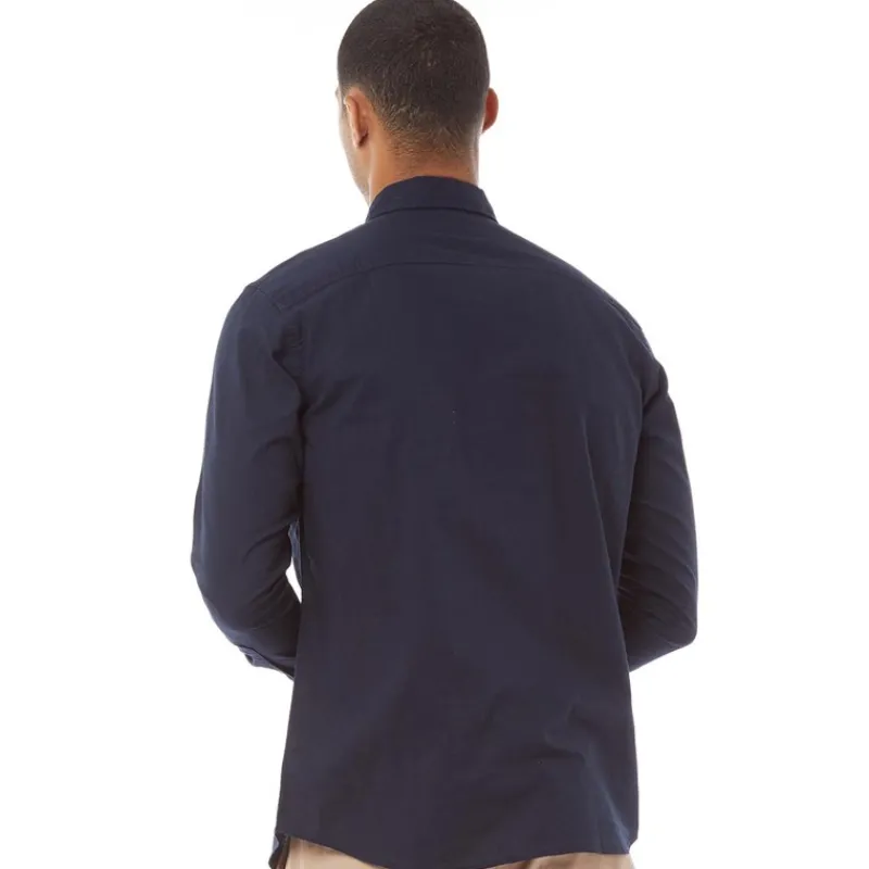 JACK & JONES Herre Oxford Langærmet shirts Marineblå Marineblå