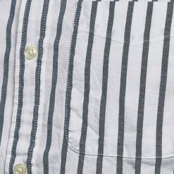 Hot JACK & JONES Herre Oxford Stripe Skjorter med korte ærmer Blå