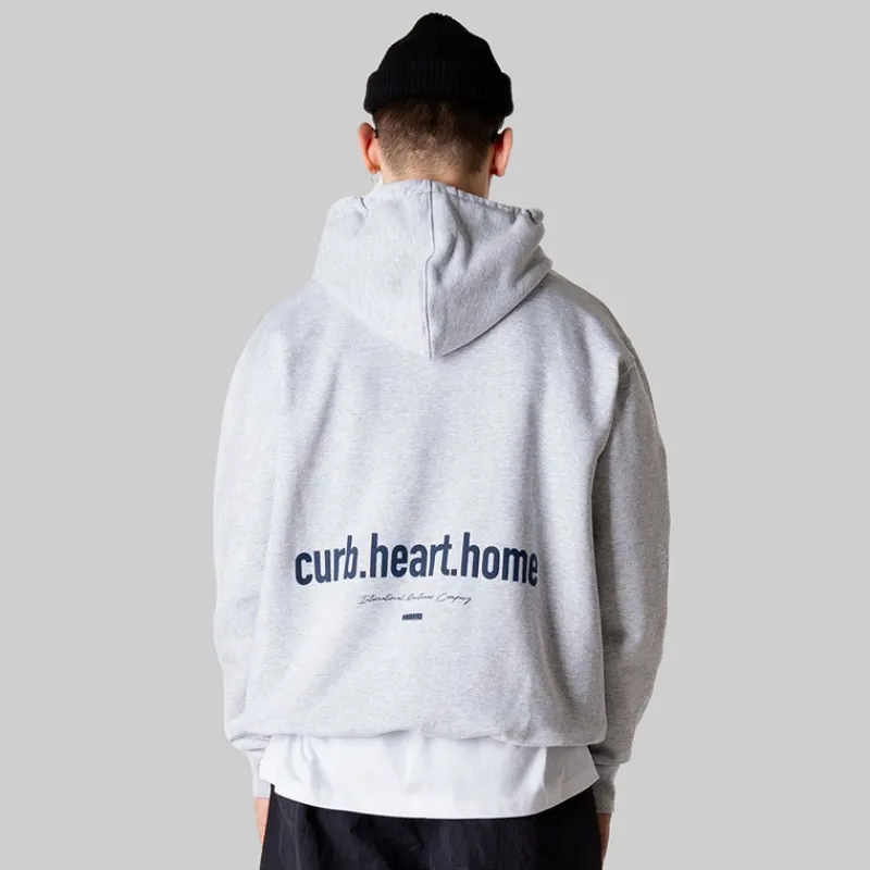 Best Woodbird Herre Pacs Hjem Hoodie Snow Melange
