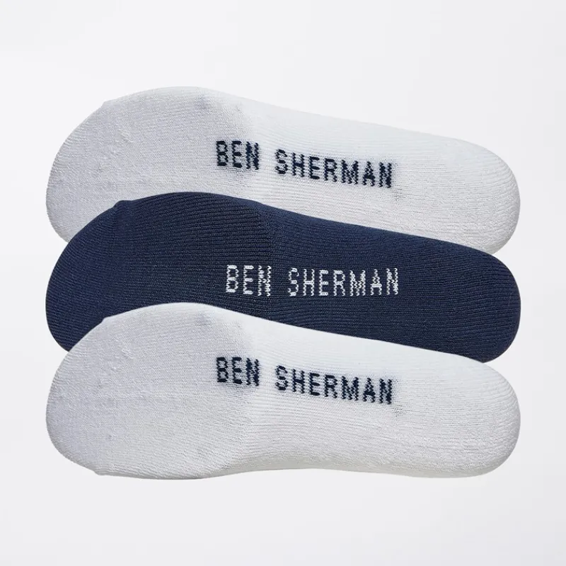 Hot Ben Sherman Herre 6-pak Boxer og 6-pak Sokke Gavesæt Hvid/Sort/Navy Flerfarvet