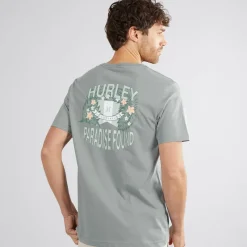 Outlet Hurley Herre Paradise Found Grafik T-shirt Grå /​ Blå Blå