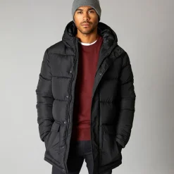 Discount French Connection Herre Parka Row Jakke Sort