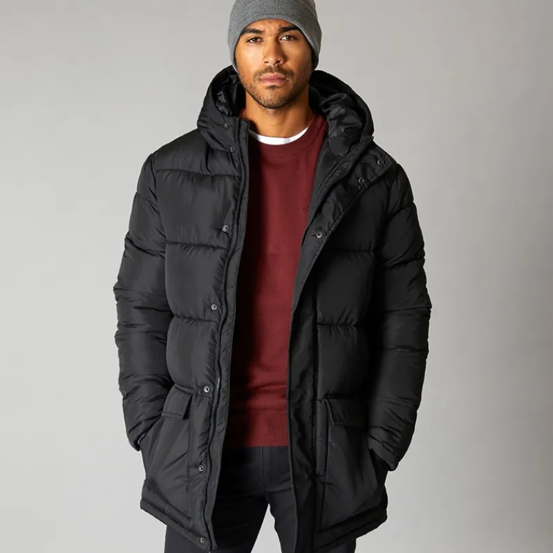 Discount French Connection Herre Parka Row Jakke Sort