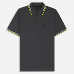 Clearance BOSS Herre Paul Polo Skjorte Dark Grey