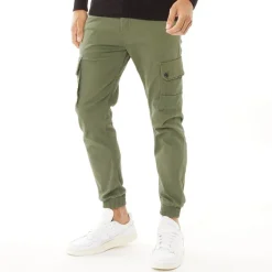 Hot JACK & JONES Herre Paul Warner AKM 111 Cargobukser Olivengrøn Lys Khaki