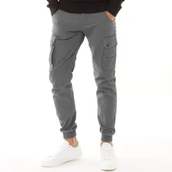 Sale JACK & JONES Herre Paul Warner AKM 111 Cargobukser Asfalt Grå