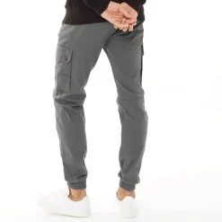 Sale JACK & JONES Herre Paul Warner AKM 111 Cargobukser Asfalt Grå