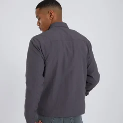 Sale Brave Soul Herre Pearson Overshirt Grå Grå
