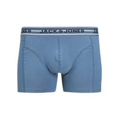 Sale JACK & JONES Herre Peter Solid Tre Pak Boxer Trusser Navy Blazer/​Coronet Blue/​Light Grey Melange
