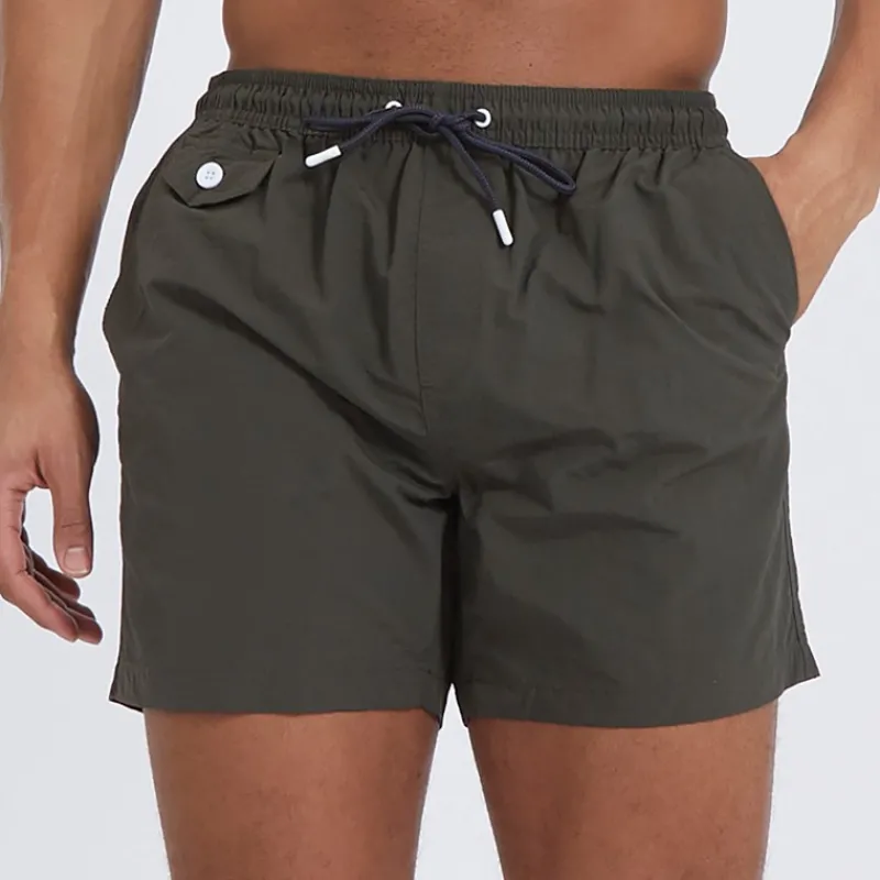 Hot Brave Soul Herre Pier Badebukser Khaki kakigrøn
