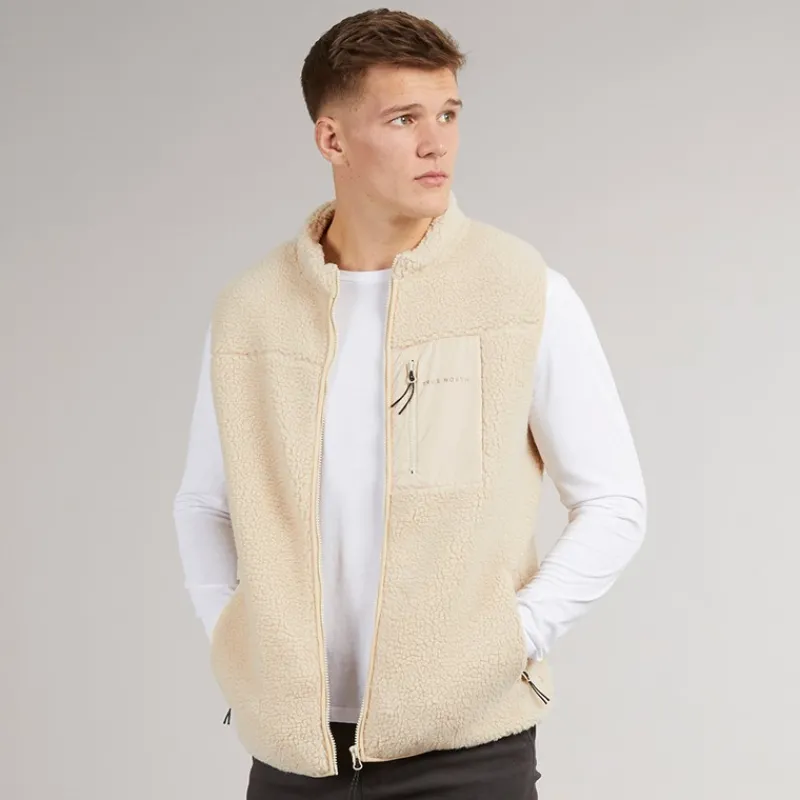New True North Herre Pile Vest beige