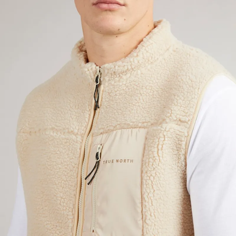 New True North Herre Pile Vest beige