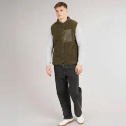 New True North Herre Pile Vest Tarmac Brun