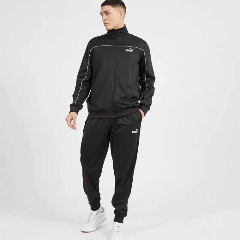 Hot Puma Herre Piping Poly Træningsdragt Sort