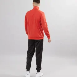 New Puma Herre Pipning Poly Træningsdragt Rød Ild Rød